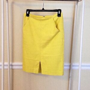 Loft Size 0 Yellow Skirt